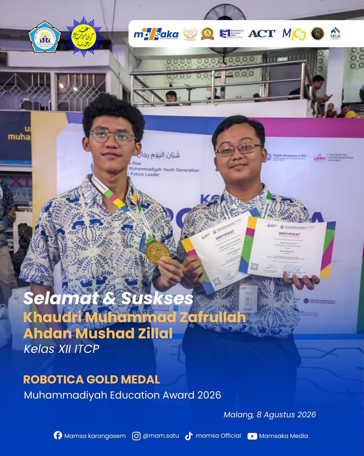 Dokumentasi kegiatan santri MA Muhammadiyah 1 Karangasem Paciran (foto 5)