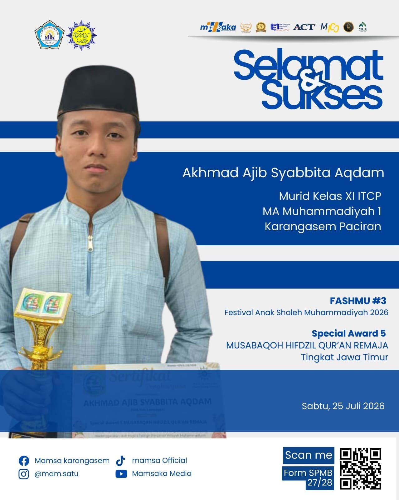 Dokumentasi kegiatan santri MA Muhammadiyah 1 Karangasem Paciran (foto 9)